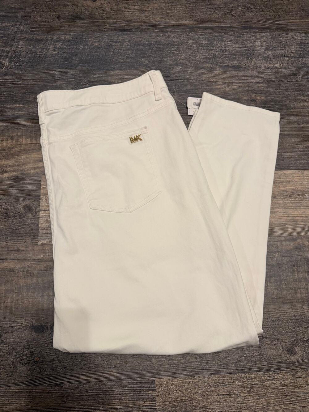 Michael Kors white Selma Skinny High Rise Jeans Size 24W New with Tags